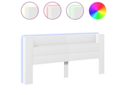 Armário de Cabeceira com Luzes Led Branco 220x16,5x103,5 cm MAISON EXCLUSIVE