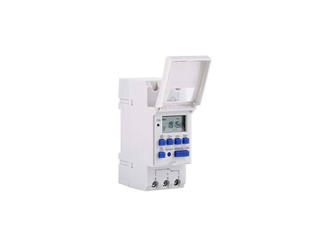 Temporizador Digital Programável, Temporizador Semanal com Visor Lcd e Programação para Trilho Din AQUAFORGE (220v)