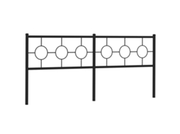 Cabeceira de substituição de 193 cm em metal marrom, exclusiva da MAISON.