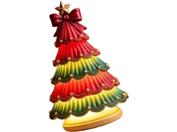 Luminária De Natal Em Resina, Decoração Mesa Sustentável Com