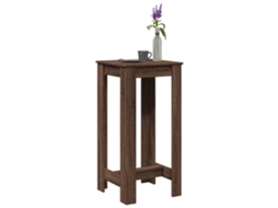 Vidaxl Mesa De Bar 51x50x103,5 Cm Derivados Madeira Carvalho Castanho