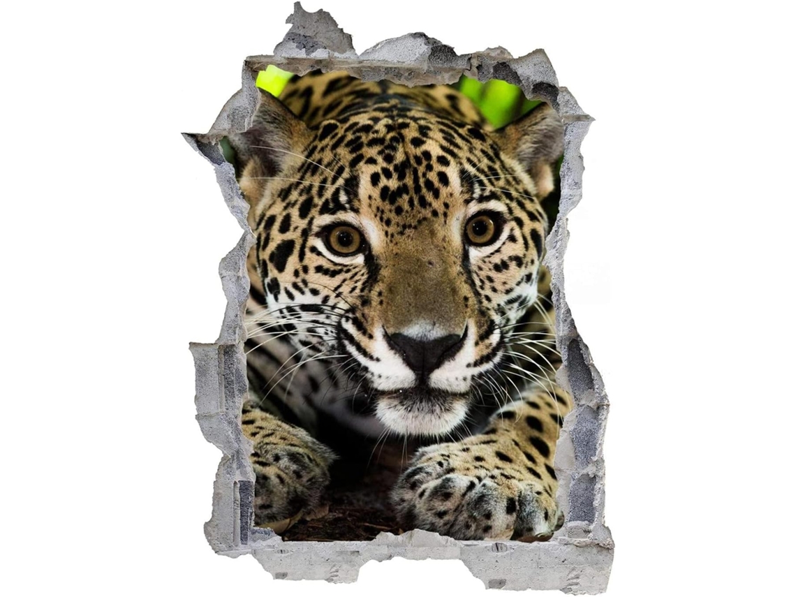 Adesivos Muraux Gato Leopardo Adesivo Mural Para Salão De Beleza Quarto Cozinha Escritório Adulto Criança 50x70cm