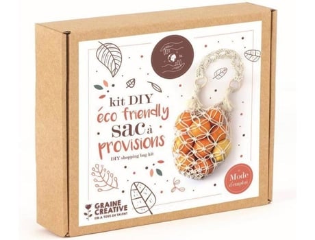 Kit GRAINE CRÉATIVE Bolsa de Compras de Algodão - Orgânico
