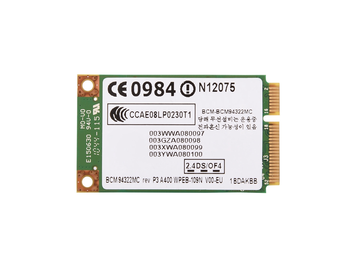 2026zentro-placa De Rede Sem Fio Mini Pci-e Wifi Dual Band 2.4g + 5g Para Hp Dell Acer Lenovo Asus