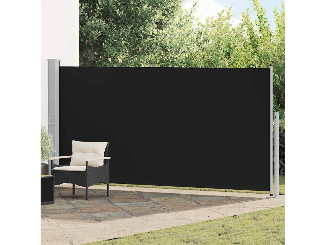 Vidaxl Toldo Lateral Retrátil 160 X 500 Cm Preto