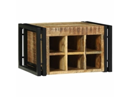Vidaxl Escorredor De Vinho 2 Unid. Marrom E Preto 46 X 35 X 27,5 Cm
