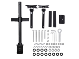 Suporte de Monitor Duplo EOOCOO para mesa com braço rotativo de 360° para monitores de 13 a 27 polegadas