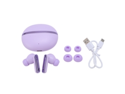 Fones Mali Tradutor, 144 Idiomas, Cancelamento de Ruído, Bluetooth 5.3, Tradução em Tempo Real, Roxo