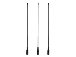 Antena 3x Para Rádio Comunicador Uv5r Uv 82 771 144/ 430mhz 10w De Banda Dupla Aquaforge
