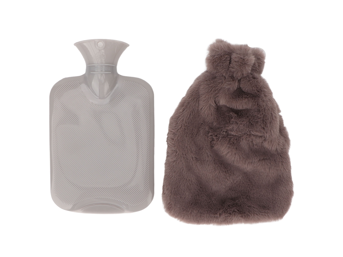 Garrafinha De Água Quente De 1000ml Em Pvc Transparente Com Cobre Mole, Ideal Para Estudantes Vante