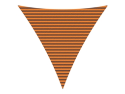 Conjunto 1 Sombra De Sol Vidaxl Laranja Poliéster (4 X 4 X 4 M)