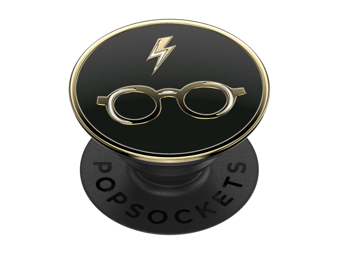 Plugues Smartphone Universal Modelo Esmalte Harry Popsockets Plástico Preto