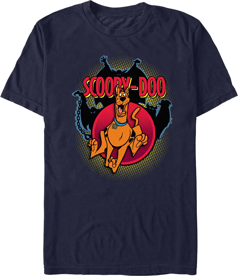 T-shirt Rockinstone Running Scared Scooby-doo(m)