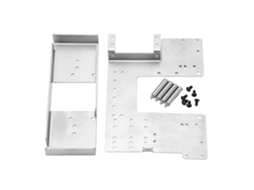 Kit De Caixa De Bateria De Aço Inoxidável Para Carro Rc Tamiya 1/14 Truck Andar Superior Prata Diy