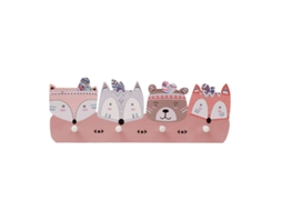 Cabide para o Quarto, Toalheiro, Decoração de Parede Infantil, Cabide Infantil Fofo com 4 Ganchos DUREFORWARD