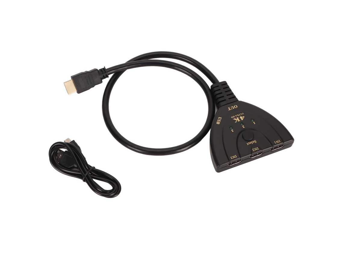Switch Hdmi 3 em 1 LAXISCREED 4k 3d