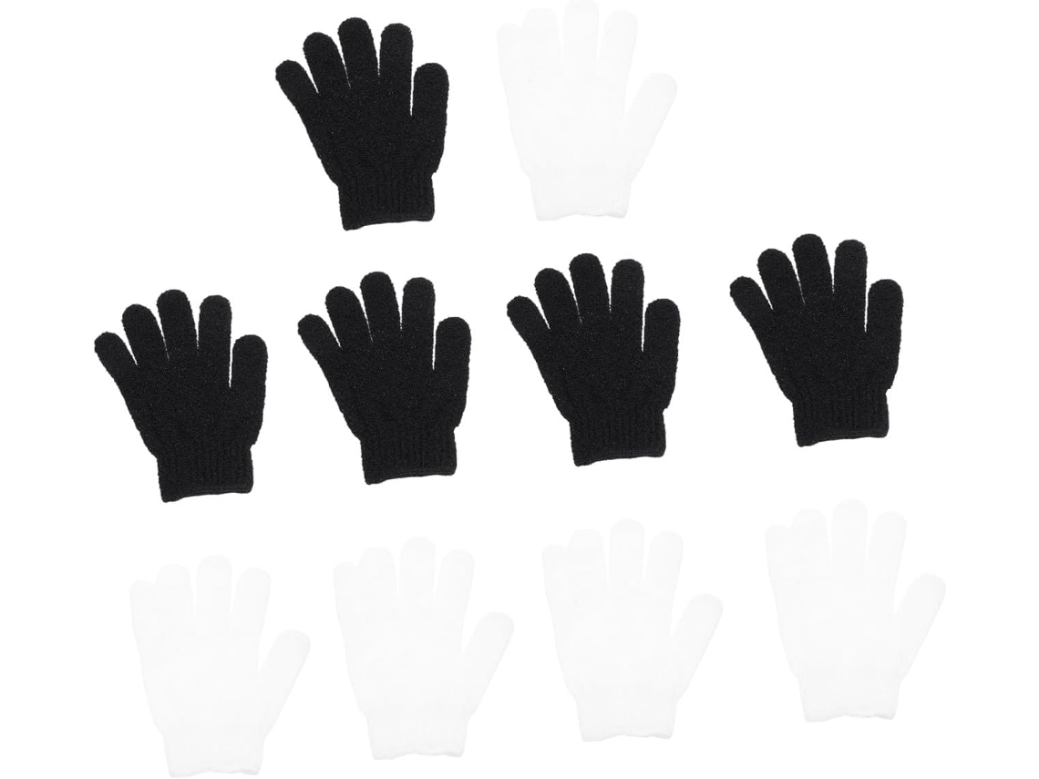 Conjunto De 10 Peças Escovas Esfoliantes Para Banho E Limpeza Corporal Beaupretty, Em Poliéster