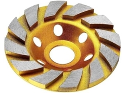 Disco De Desbaste Diamantado Turbo 100mm 4 Polegadas Para Concreto, Pedra E Cerâmica, Com 12 Segmentos Para