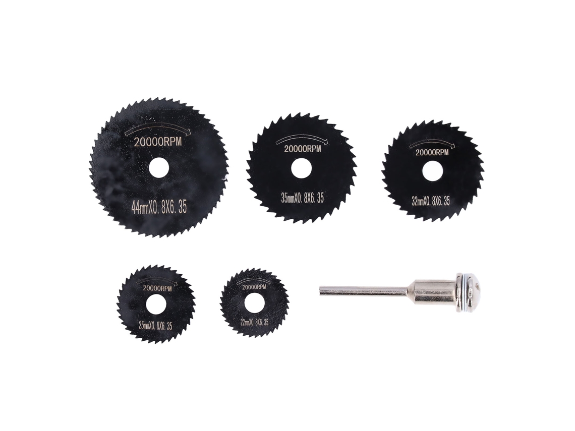 6 Peças Lâmina De Serra Circular Hss Disco De Corte Ferramenta Kit Para Cobre E Ferro