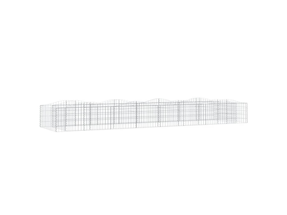 Gabion Raised Bed, Gabion Raised Beds Vidaxl Prateado Ferro (400 X 100 X 50 Cm)