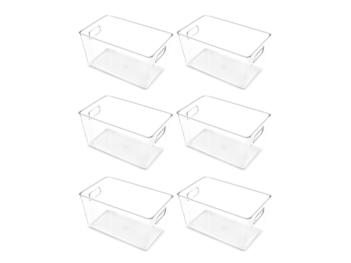 Organizador Doméstico, Caixas De Armazenamento Transparentes Com Uso Multiuso, Organizador Que Economiza Espaço Para Cozinha, Despensa, Banheiro E Mui