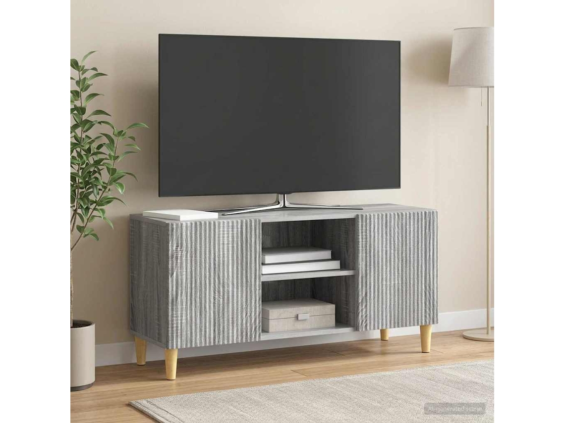 Vidaxl Gabinete Para Tv 102 X 34,5 X 50 Cm Sonoma Cinzento