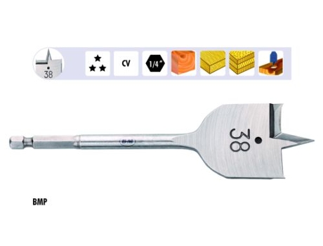 Broca Plana P/Madeira Ø 36 BLUEMASTER