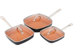Conjunto De 6 Frigideiras De Alumínio Com Acabamento Em Cobre, Com Design Criativo, Para Uso Doméstico