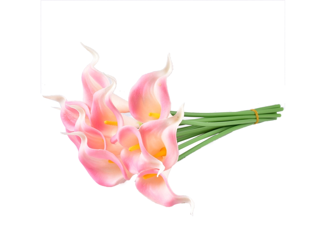 Flor Artificial Calla Lily Rosa Claro Em Pu Da Laxiscreed Para Decoração Elegante E Sofisticada