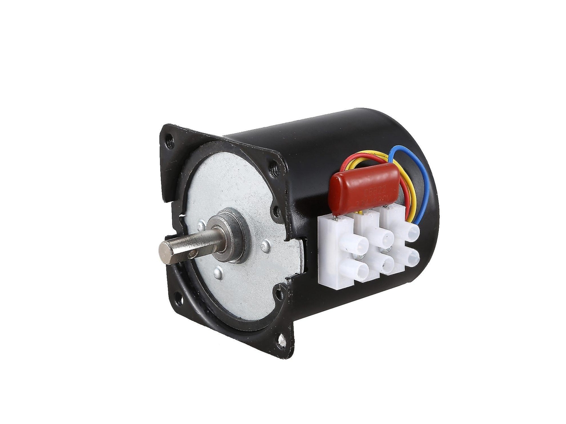 Motor Sincrónico Permanente 60ktyz 220v 15rpm 14w de Engranaje Pequeño para Instrumentación Y Control Automático Negro