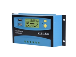 Laxiscreed Controlador De Carga Solar Pwm Dual Usb 12v/24v Com Tela Lcd