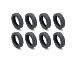 Protetor de Rodas Silicone BRILVIBERA, pacote com 8 peças, cinza