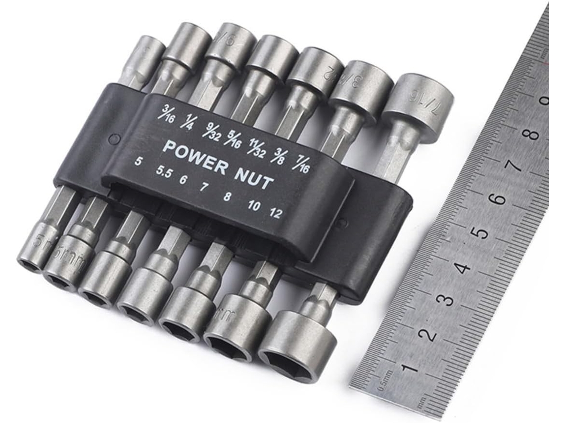 Conjunto De 14 Peças Bits Chave Fenda Com Encaixe Hexagonal Em Aço