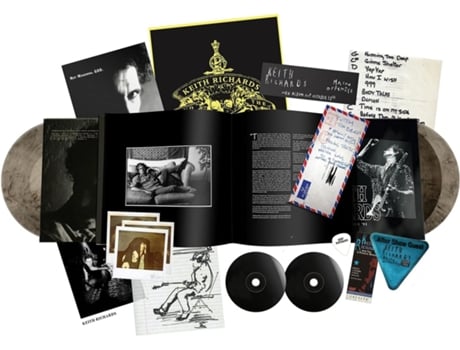 Keith Richards Main Offender 3Lp Vinil Cinzento Marmoreado2Cd Edição Deluxe Box Set 180 Gramas