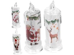 Conjunto De 4 Velas Eletrônicas De Led Sem Chama, Velas Cônicas De Natal, Velas Decorativas Para Festas De Fim De Ano Conjunto De 4 Vel Gokoco