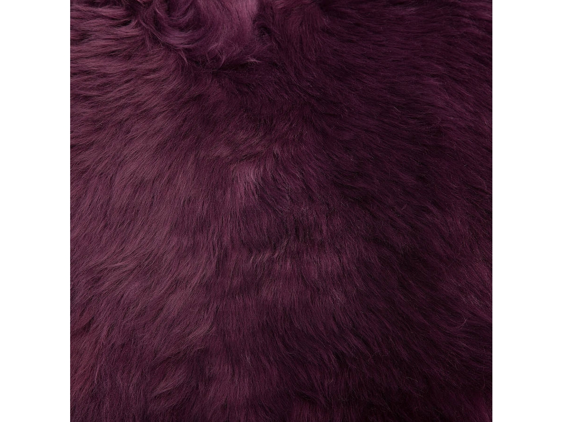 Tapete Uluru (Roxo - Pele Genuína - 100-110x65x8 cm)