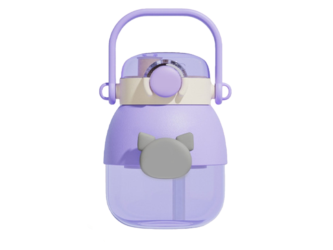 Copo com Canudo para Crianças 1050ml Cartoon