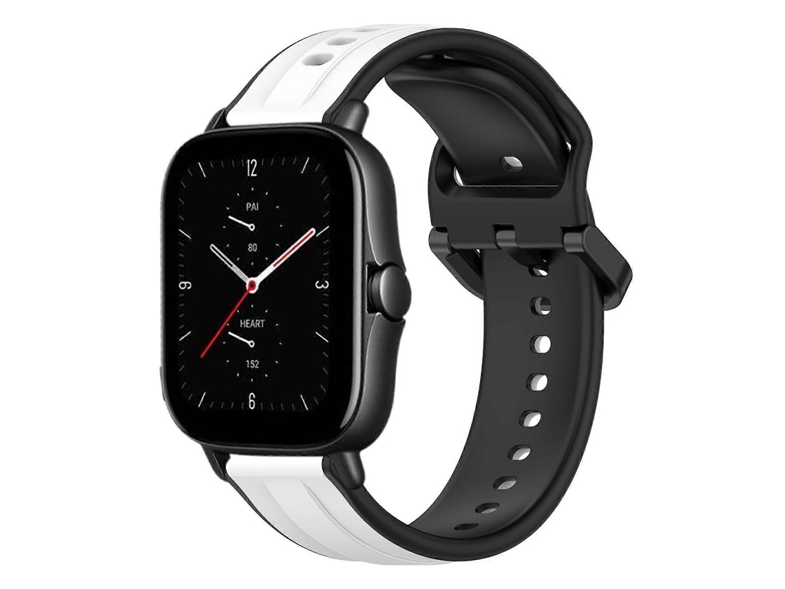 Pulseira De Silicone Bicolor Com Formato Convexo De 20 Mm Para Amazfit Gts 2e