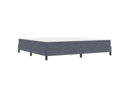 Conjunto 1 Cama Box Vidaxl Cinzento Tecido (200 X 200 Cm)