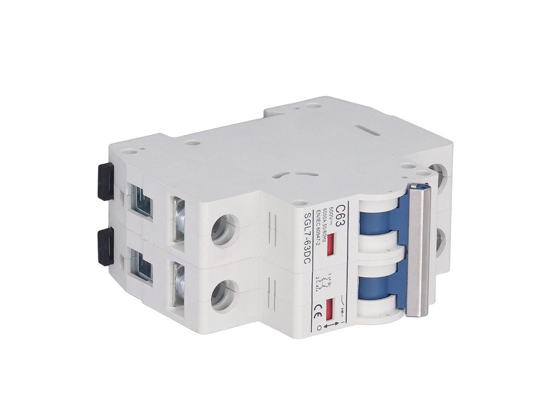Laxiscreed Disjuntor Miniatura Para Sistemas Fotovoltaicos Com Estrutura Inteligente De 2 Polos Em Din Rail