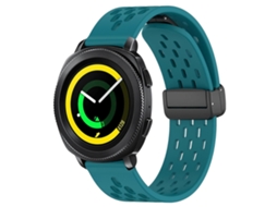 Pulseira De Silicone Dobrável De 20 Mm Com Fecho Magnético