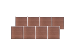 Vidaxl Painel De Vedação Para Jardim 1391x186 Cm Wpc Castanho