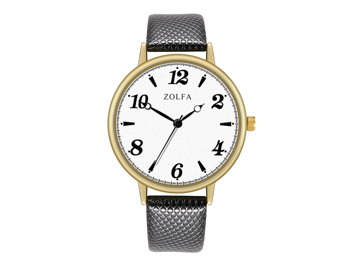 Reloj De Cuarzo Clásico Elegante Unisex De Estilo Para Parejas Regalo Negro