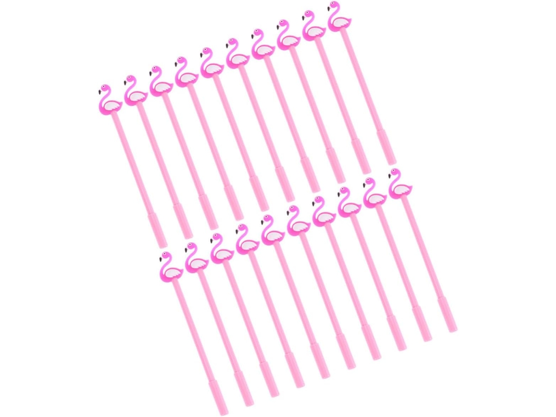 Canetas Em Gel Flamingo Com Ponta De 0,5 Mm, 20 Unidades, Para
