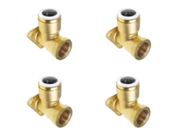 Cotovelo de Placa Traseira John Guest JG SPEEDFIT 4x de 15 mm