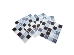 Laxiscreed Kit De 6 Peças Adesivo Mosaico 3d Em Pvc Para Parede