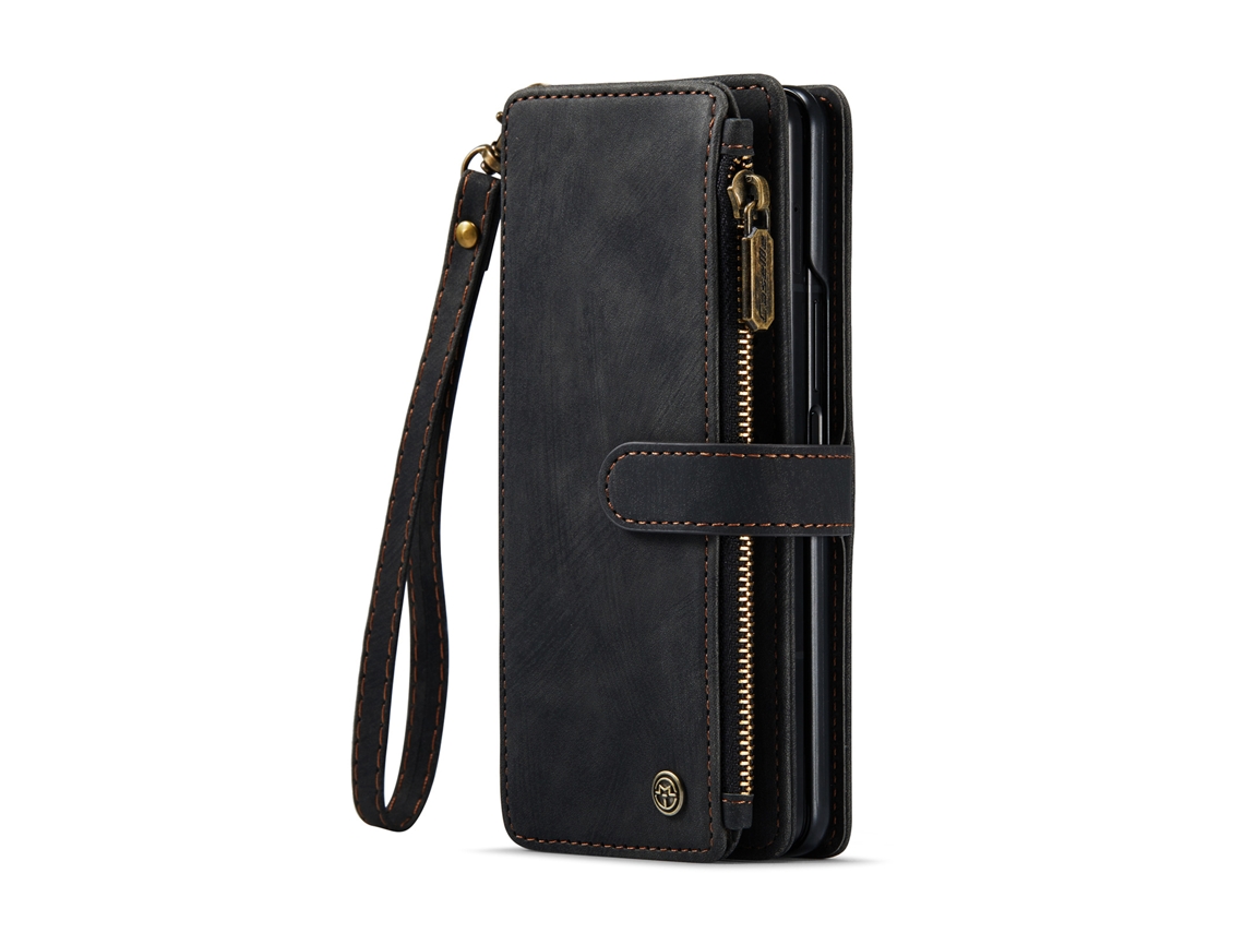 Capa De Celular Carteira De Couro Para Cartõespreto - Iphone 14 Pro Max