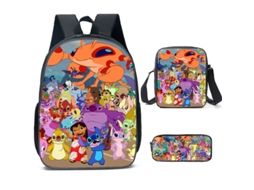 Stitch Mochila KOHREE de Três Peças Do Aluno