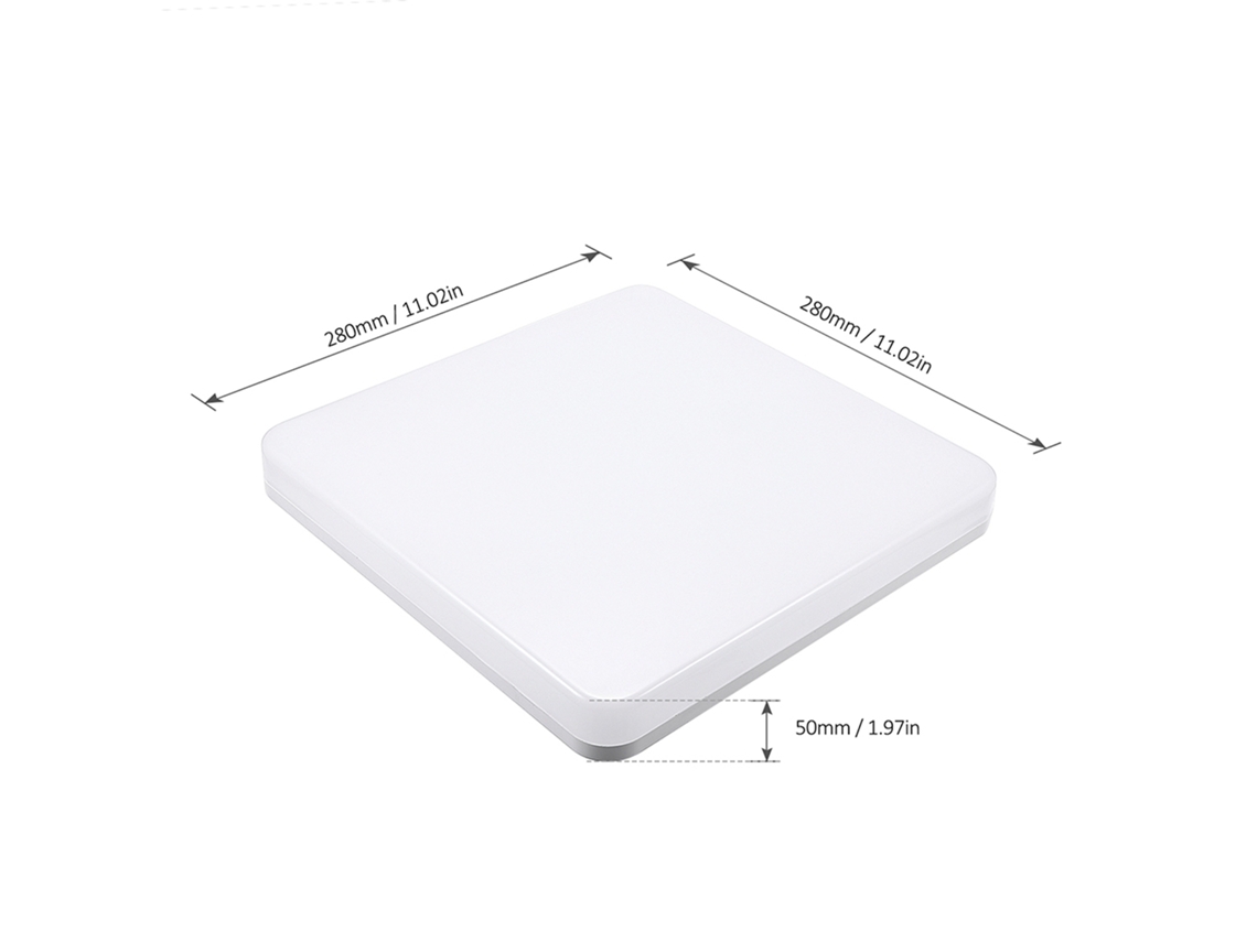 Lâmpada de Teto Led Tomshine 24w 4000k Branca Natural Ip65 Resistente Água 100 265v S/MARCA