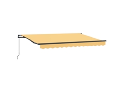 Maison Exclusive - Toldo Retrátil Areia 400 × 300 Cm Poliéster E Alumínio